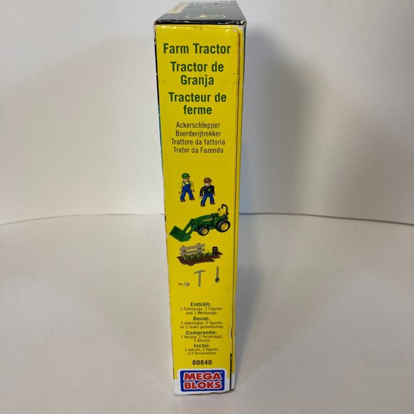 New Sealed Mega Bloks John Deere Farm Tractor Set 80840 Building Set 117 Pcs - Picture 6 of 13